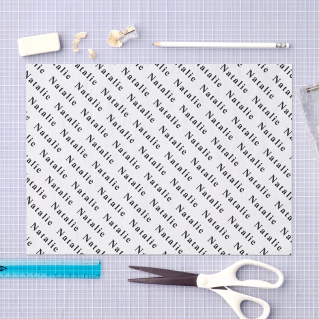 Create Your Own Name Personalized Tissue Paper (Craft)