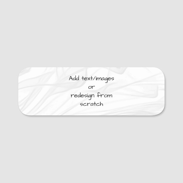 Create Your Own! Name Tag (Front)