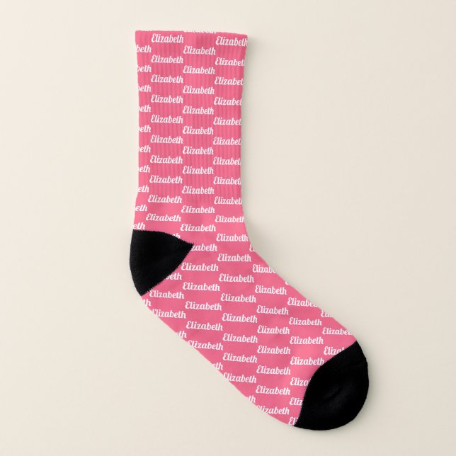 Create your own Name Template Socks (Left Inside)