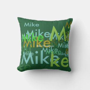 Create your own named outdoor pillow