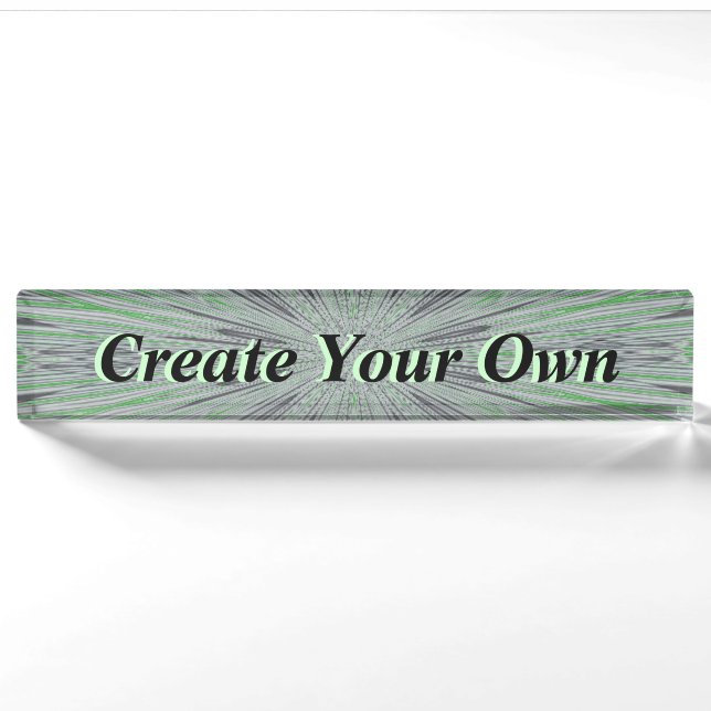 Create Your Own Nameplate (Front)