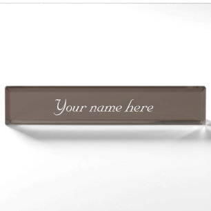 Create your own nameplate