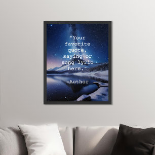 Create Your Own Nature Landscape Quote Poster