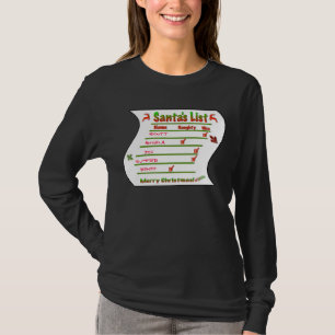 Create Your Own Naughty and Nice Santa's List T-Shirt