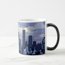 Create Your Own Night Sky & Birds City Landscape