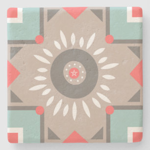Create Your Own Nordic Style Winter Snowflake Yule Stone Coaster