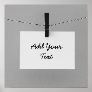 Create Your Own Note Personalize It Poster