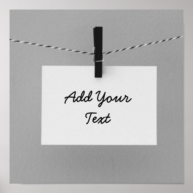 Create Your Own Note Personalize It Poster (Front)