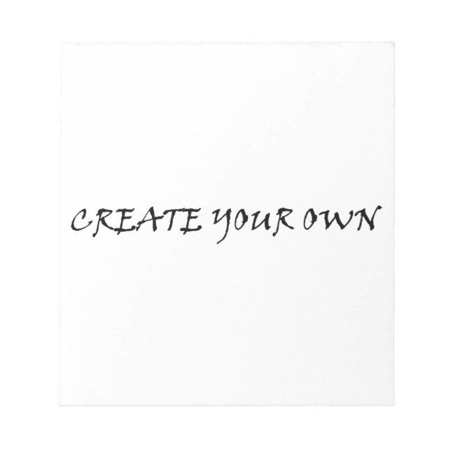 Create your own notepad (Front)
