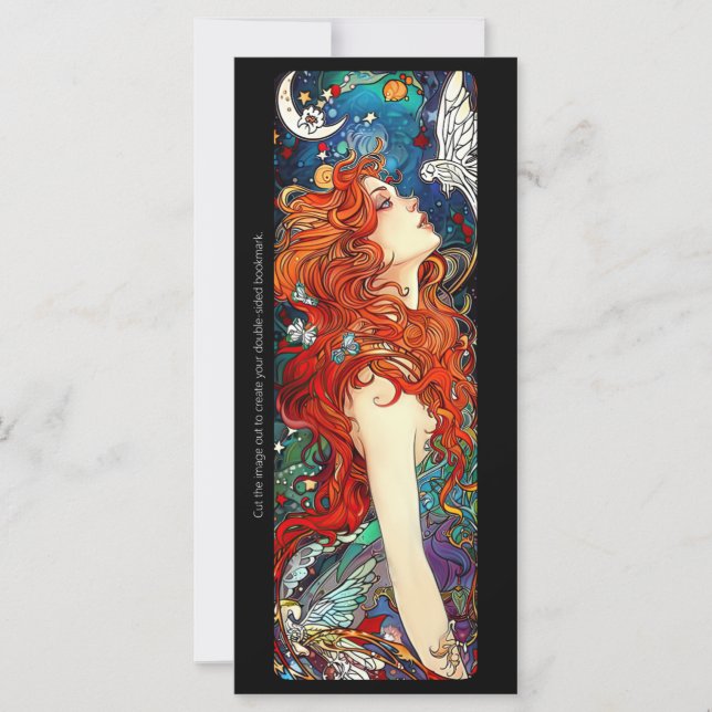 Create Your Own Nouveau Nature Magic Bookmark Card (Front)