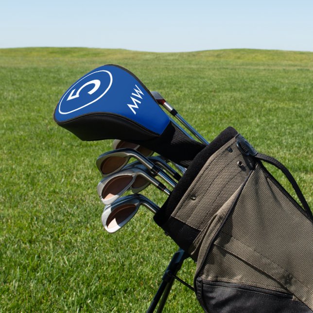 Create Your Own Number Monogram Personalized  Golf Head Cover (In Situ)