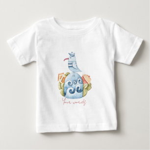 Create Your Own Ocean Bird Landscape Baby T-Shirt