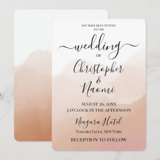 Create Your Own Ombré Watercolor Background Invitation