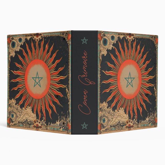 Create Your Own Orange Sun Solar Magic Binder (Background)