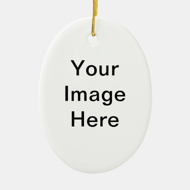 Create Your Own Original Personalized Gifts Ceramic Ornament (Front)