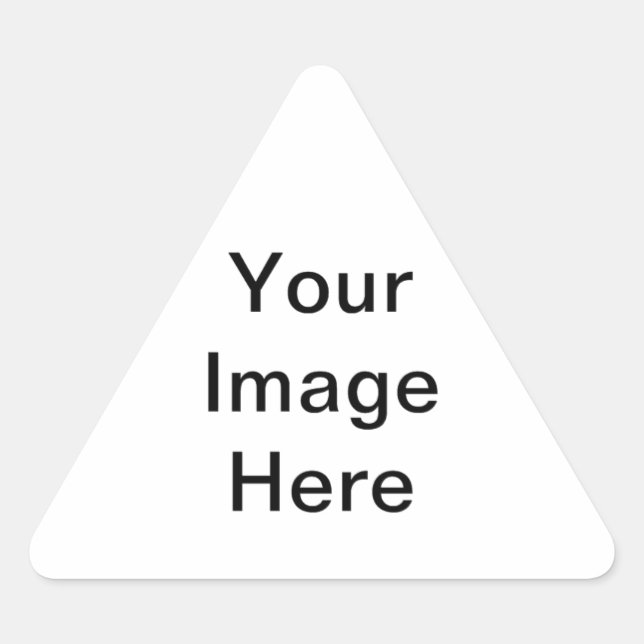 Create Your Own Original Personalized Gifts Triangle Sticker (Front)