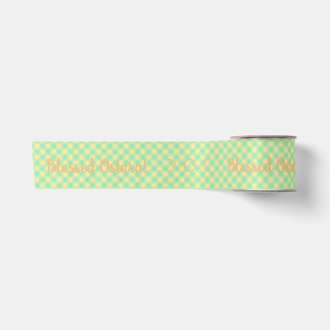 Create Your Own Ostara Gingham Satin Ribbon (Front)