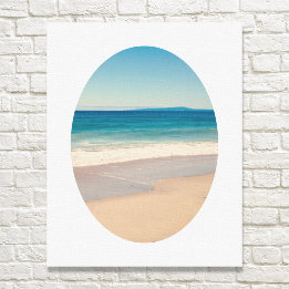 Create Your Own Oval Framed Photo Canvas Print