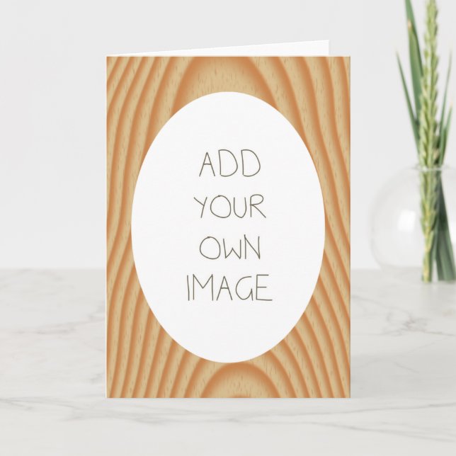 Create Your Own Oval Image Card (Front)