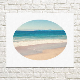 Create Your Own Oval Landscape Photo Canvas Print