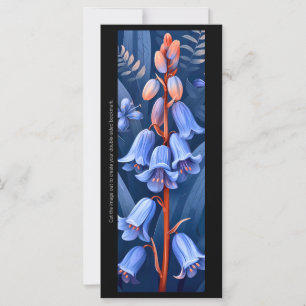 Create Your Own Painted Bluebells Bookmark Card