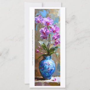 Create Your Own Painted Pink Orchids Bookmark