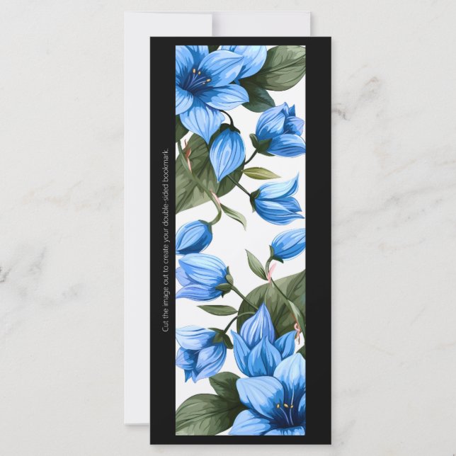 Create Your Own Painted Vintage Hibiscus Bookmark (Front)