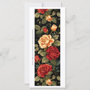 Create Your Own Painted Vintage Roses Bookmark