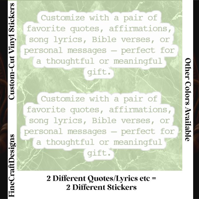 Create Your Own Pair of Custom Quote Verse Grn XS (Creator Uploaded)