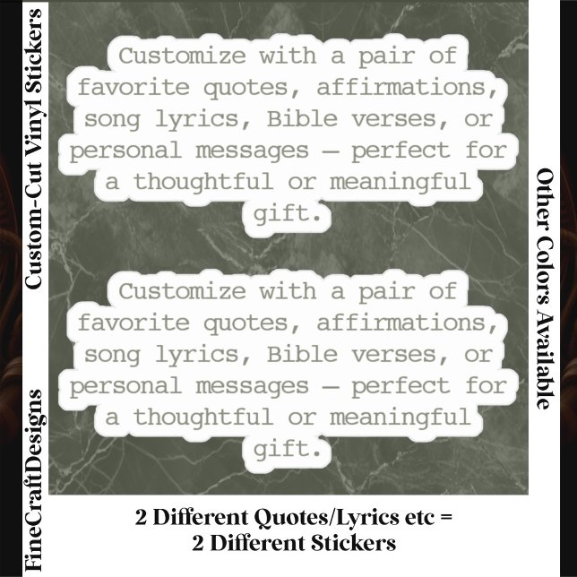 Create Your Own Pair of Custom Quote Verse Grn XS (Creator Uploaded)