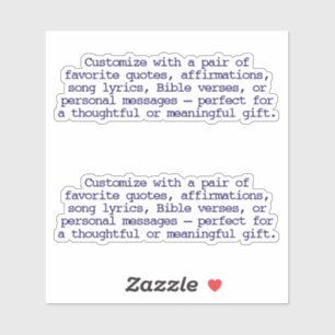 Create Your Own Pair of Custom Quote Verse Navy S