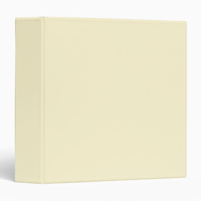 Create Your Own Pale Yellow Binder (Front/Spine)