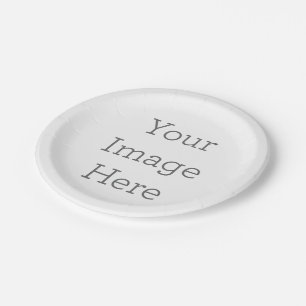 Create Your Own Paper Plates, 7" Round Plate