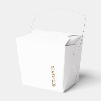 Create Your Own Paper Take Out Favour Box