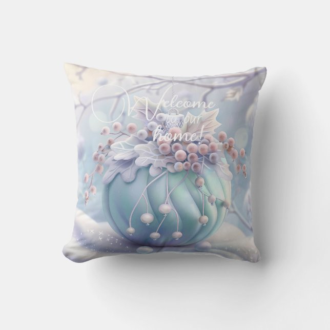 Create Your Own Pastel Berries Ornament Throw Pillow (Front)