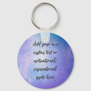 Create Your Own Pastel Motivational Quote Keychain