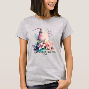 Create Your Own Pastel Rainbow Witch Hat Roses T-Shirt