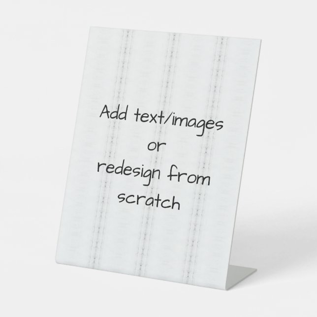 Create Your Own Pedestal Sign (Front)