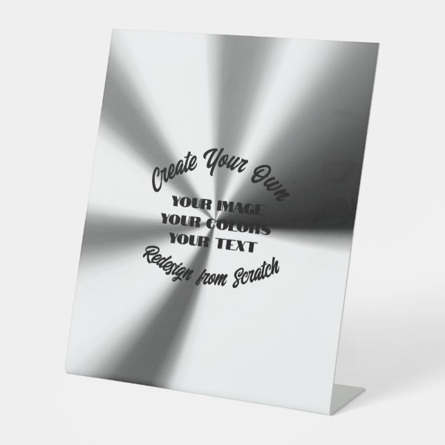 Create Your Own Pedestal Sign (Front)