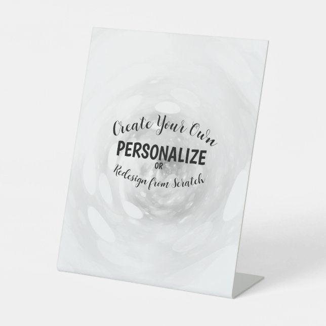 Create Your Own Pedestal Sign (Front)
