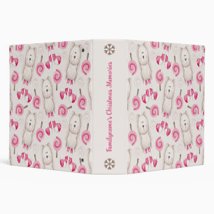 Create Your Own Peppermint Bunny Rabbits Christmas Binder