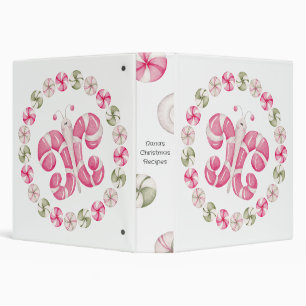 Create Your Own Peppermint Butterfly Christmas Binder