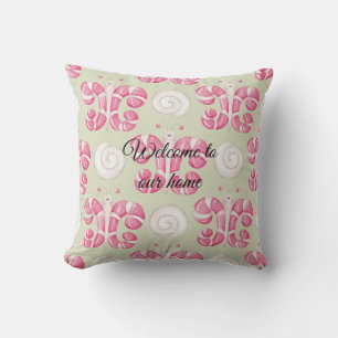 Create Your Own Peppermint Butterfly Christmas Throw Pillow
