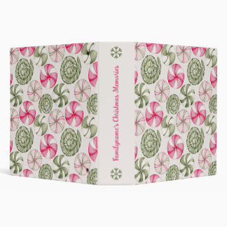 Create Your Own Peppermint Candies Christmas Binder