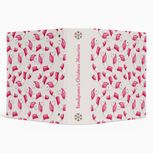 Create Your Own Peppermint Candy Worms Christmas Binder