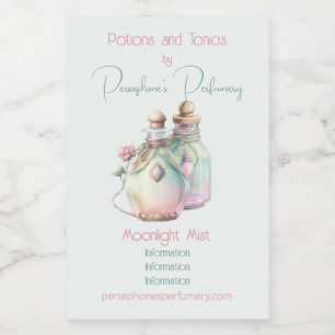 Create Your Own Perfume Bottles Wine Label