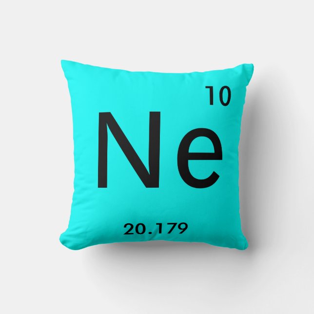 Create Your Own Periodic Table Element Symbol Throw Pillow (Front)