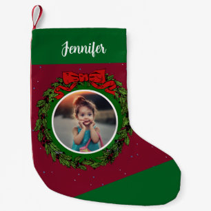 Create your own personal Christmas photo Small Christmas Stocking