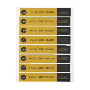 Create Your Own - personalised logo, Gold / Custom Wrap Around Label