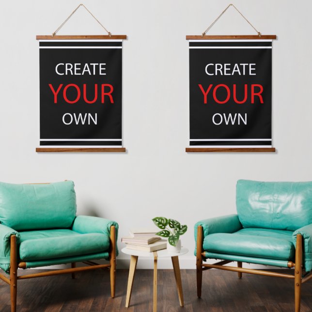 Create Your Own - personalised Set / Portrait Hanging Tapestry (Living Room)